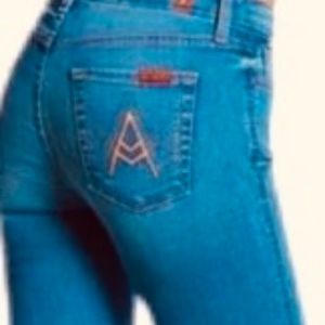 7 for All Mankind Bootcut A Pocket Jeans with Pocket Bling
